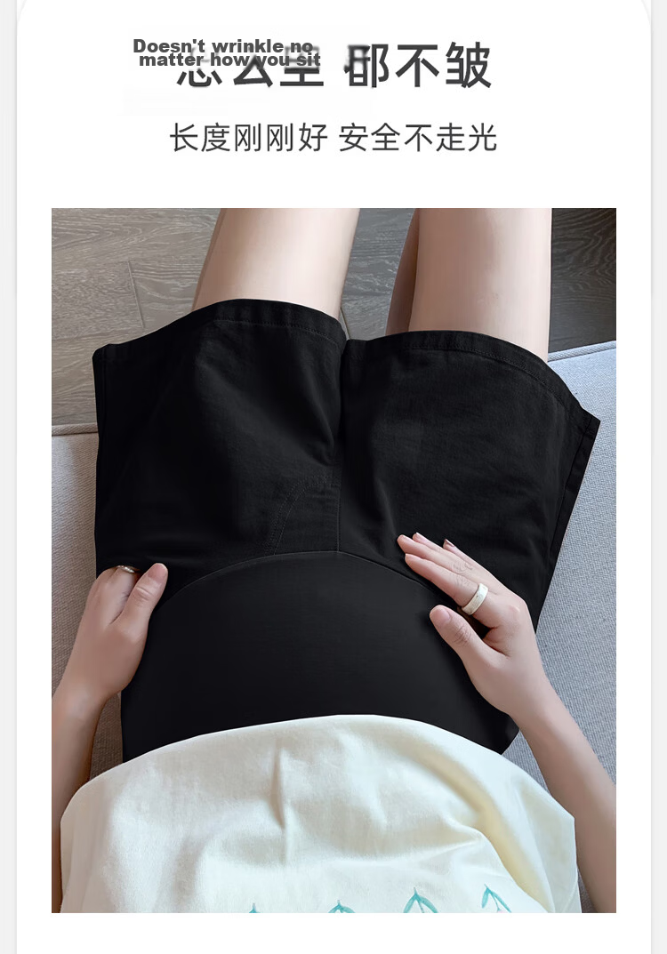 JOYNCLEON Maternity Shorts Summer Thin Cotton Denim Leggings Safety Pants Maternity Wear Off-White L Jyk176505 16