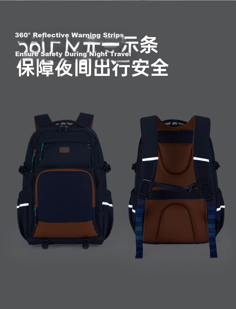 KALA·Y Large Capacity Lightweight Ergonomic Backpack for Middle and High School Students Unisex Stylish School Bag 12