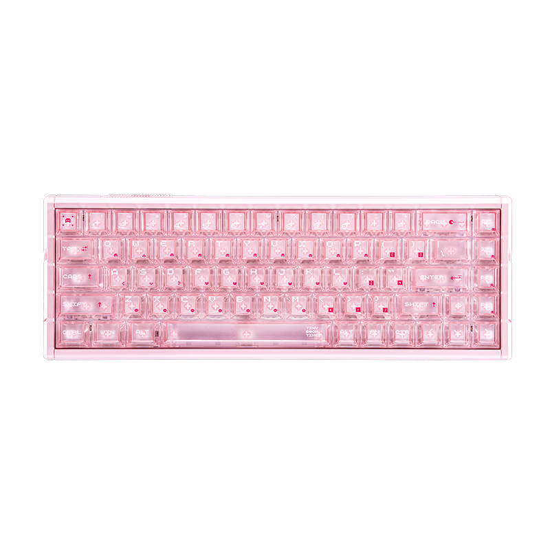 ATKRS6+ Magnetic Axis Keyboard RT Custom Mechanical Gaming Keyboard Wired Hot-Swappable Office Aluminum Alloy Fearless Contract 68-Key RS6+ Pink Samurai Snow Blade Switch
