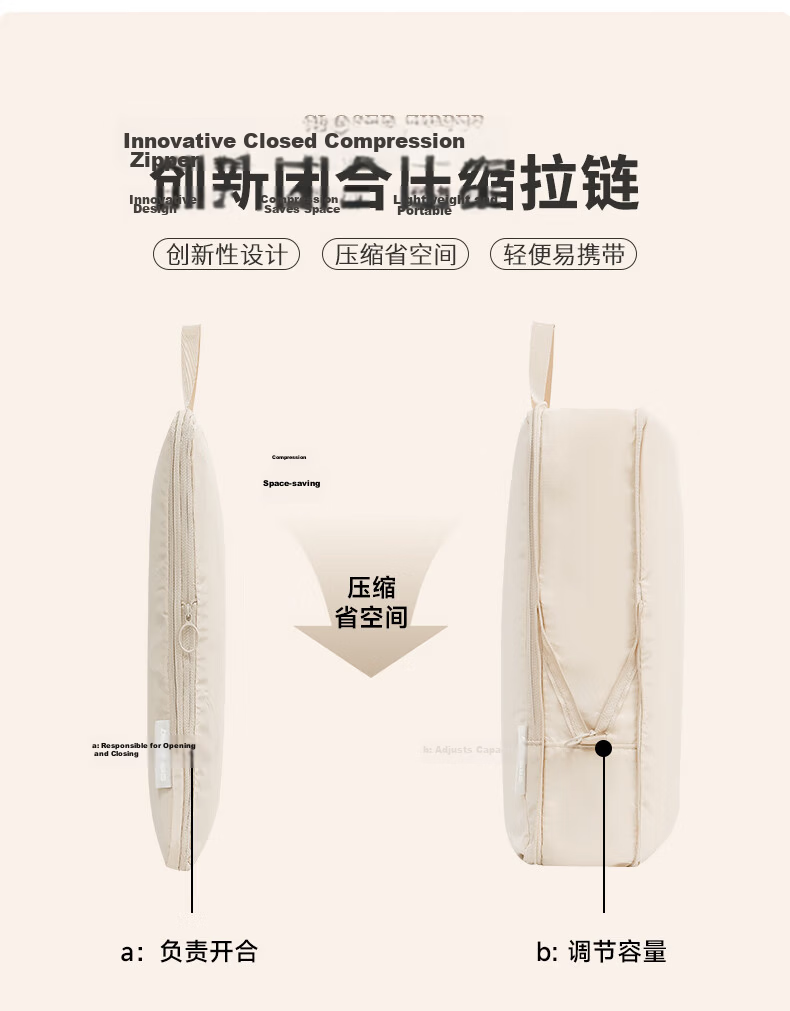 Baicaoyuan Compressed Travel Storage Bag for Down Jacket, Clothes, Underwear, Luggage Sorting, Business Trip Dirty Clothes, Essential Travel Item 4