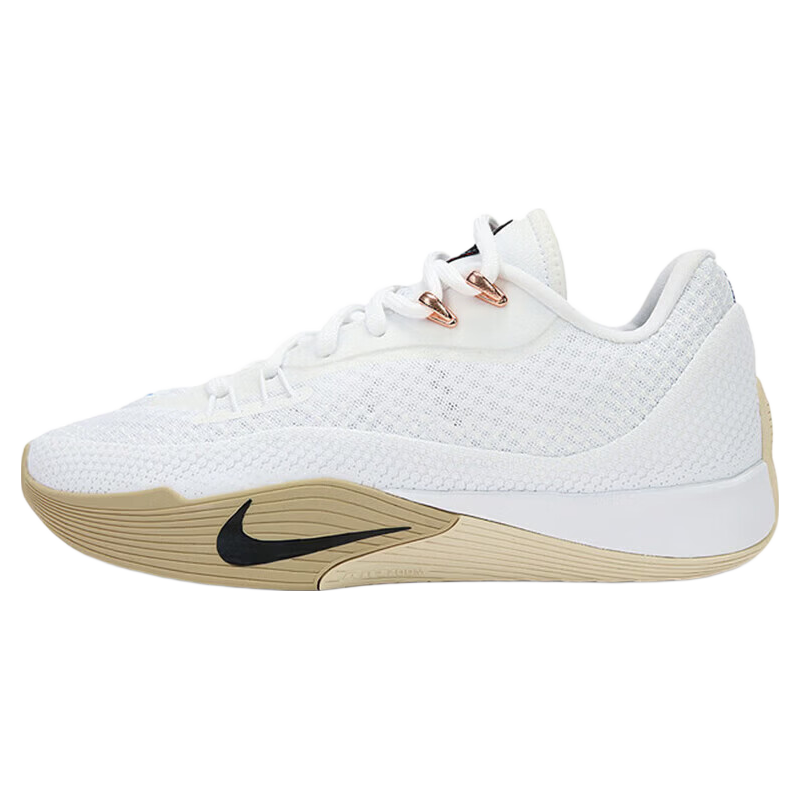 NIKE Men's Durable Basketball Shoes, S.T. FLARE Sneakers, HF0232-100 White, Size 42