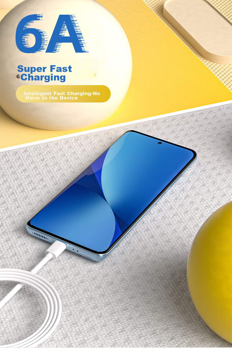 Zitai [2-Pack] Type-C Data Cable, 6A/5A Super Fast Charging Cable, 100W/66W, Compatible with Huawei Honor Xiaomi Phones Mate70/60/40/P80, 1.5 Meters 9