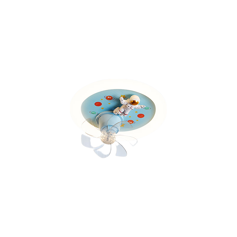 HP Pure Eye Protection LED Bedroom Children's Room Fan Light Astronaut Zhongshan Lighting Installation Included Zhenzhiguang 9138-40