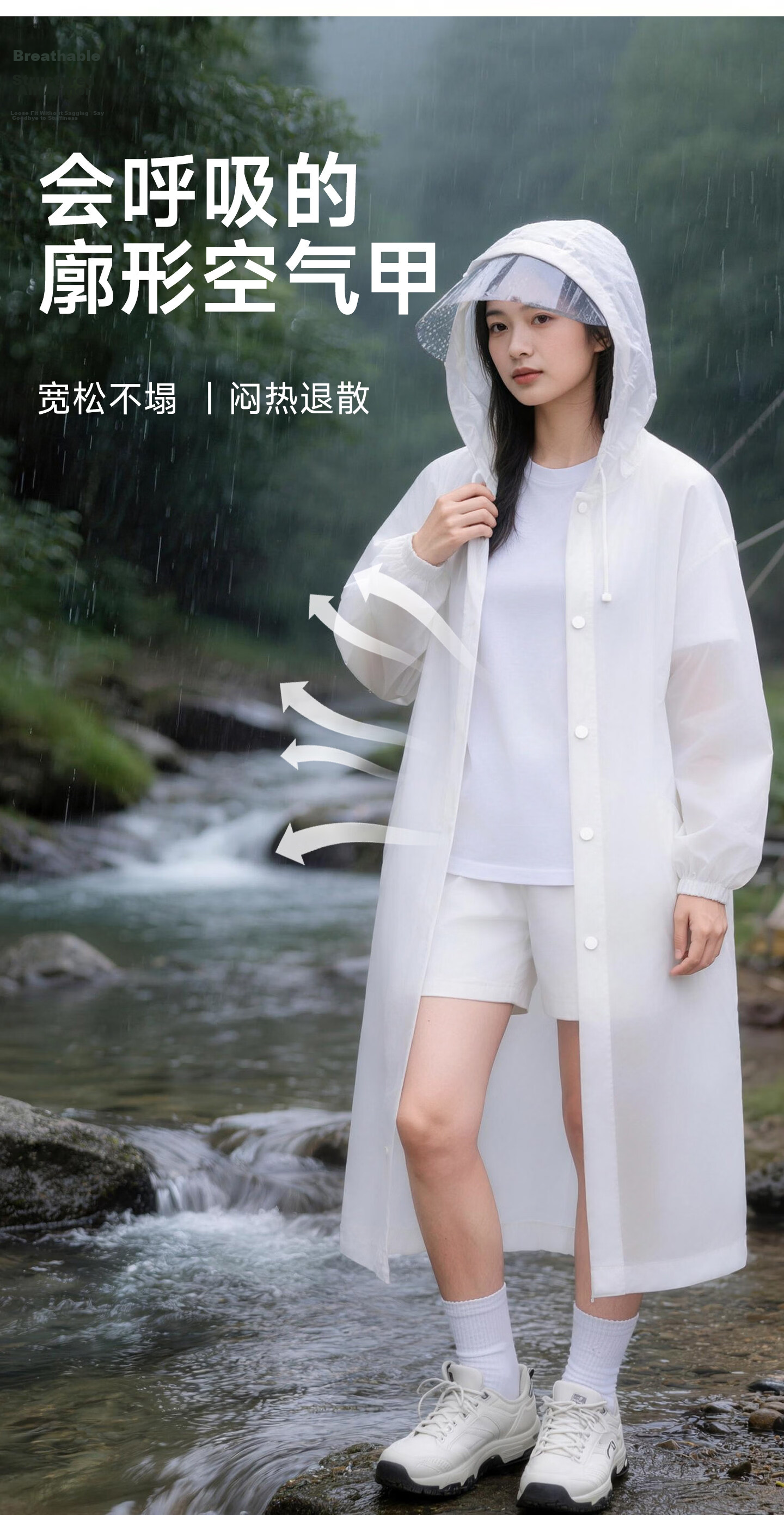 AIKANGNI Disposable Raincoat, Thickened for Heavy Rain Protection, Full Body Coverage for Adults, Suitable for Electric Bikes, Stylish Design, Bangni Playground 9