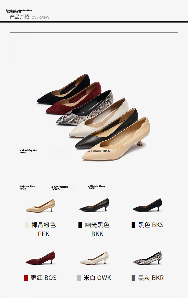 Laird & Sand 26 Spring Summer Fashion Elegant Commuter Low-Cut Stiletto Pumps Women Single Shoes 6M52301 Off-White OWK 38 4