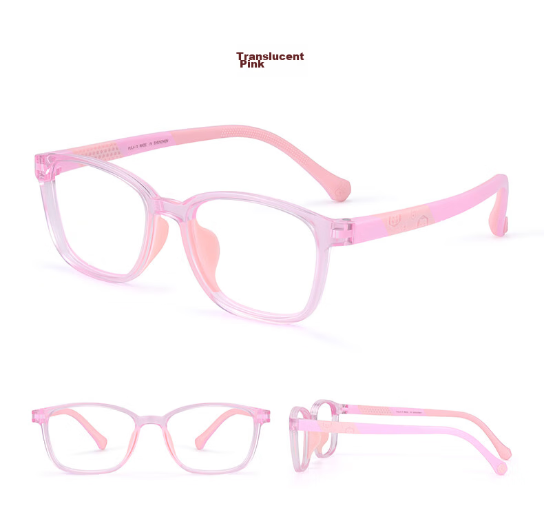 Pulais Kids Blue Light Blocking Glasses Anti-Myopia Frame Unisex Dark Blue 8072 + Gift Box 34