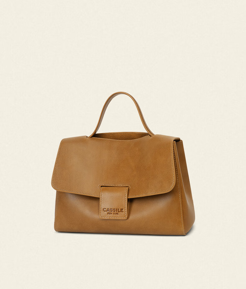 CASSILE Women's Handbag Tote Bag, Vegetable Tanned Top-Grain Leather, Large Capacity, Light Luxury Handbag, 520 Gift 19