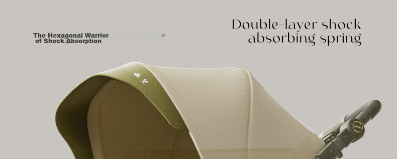 DearMom Baby Stroller Roman Holiday Reversible Foldable Lightweight High Landscape Shock Absorption Pushchair 46