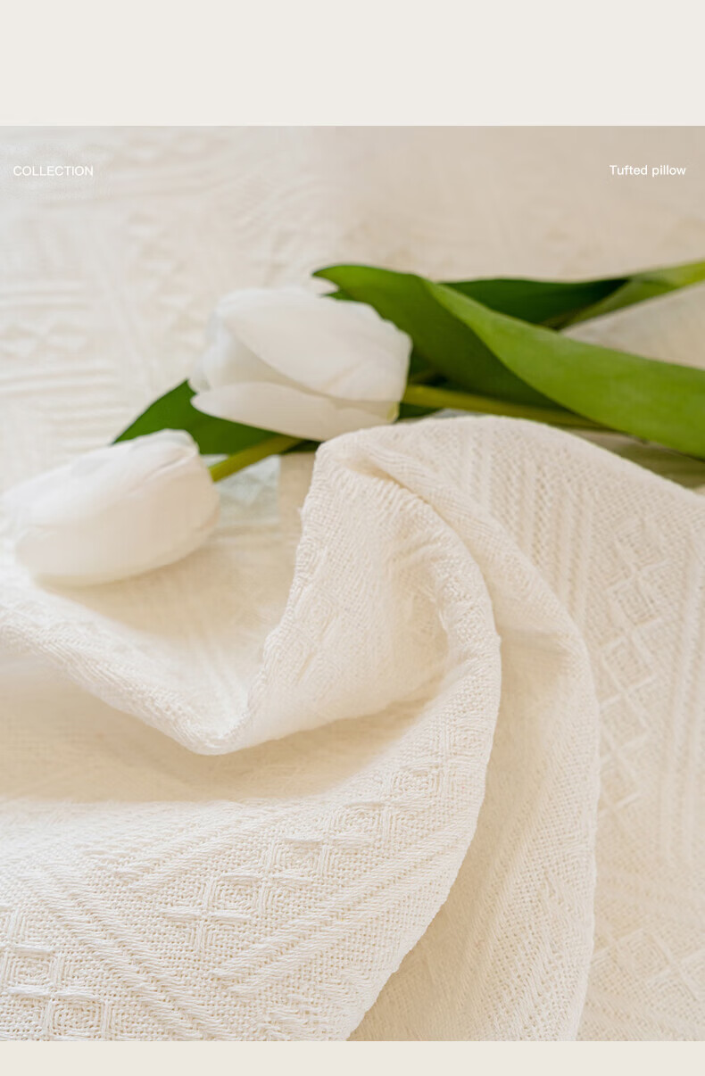 MOON TIME White Tablecloth, Ins Style Nordic Round Table Square Placemat, High-End Dining Table Cloth, French Light Luxury, 130*180cm 4