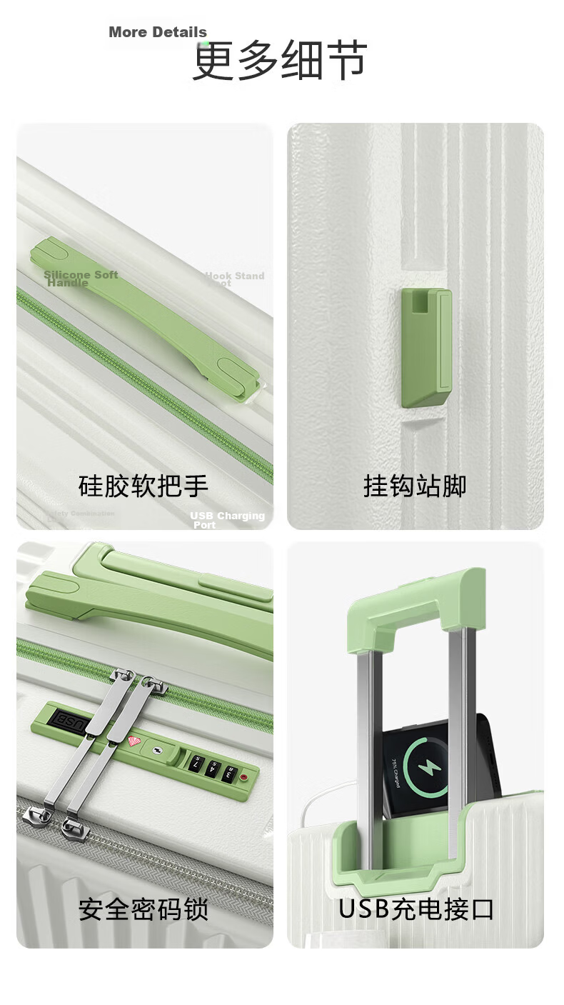 Semir Front-Opening Luggage, Large Capacity Suitcase, Unisex Trolley Case with Password Lock, Convenient Access, 28 Inches 12