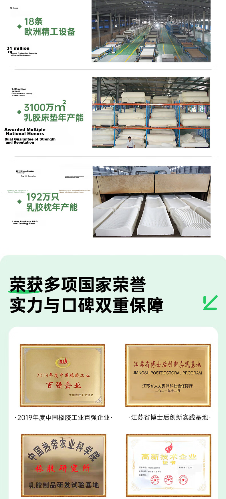 Mengyishu Natural Latex Mattress, 1 Meter X 2 Meters, Imported from Thailand, Rubber, Student Dormitory, Single Tatami Soft Bed Pad 10