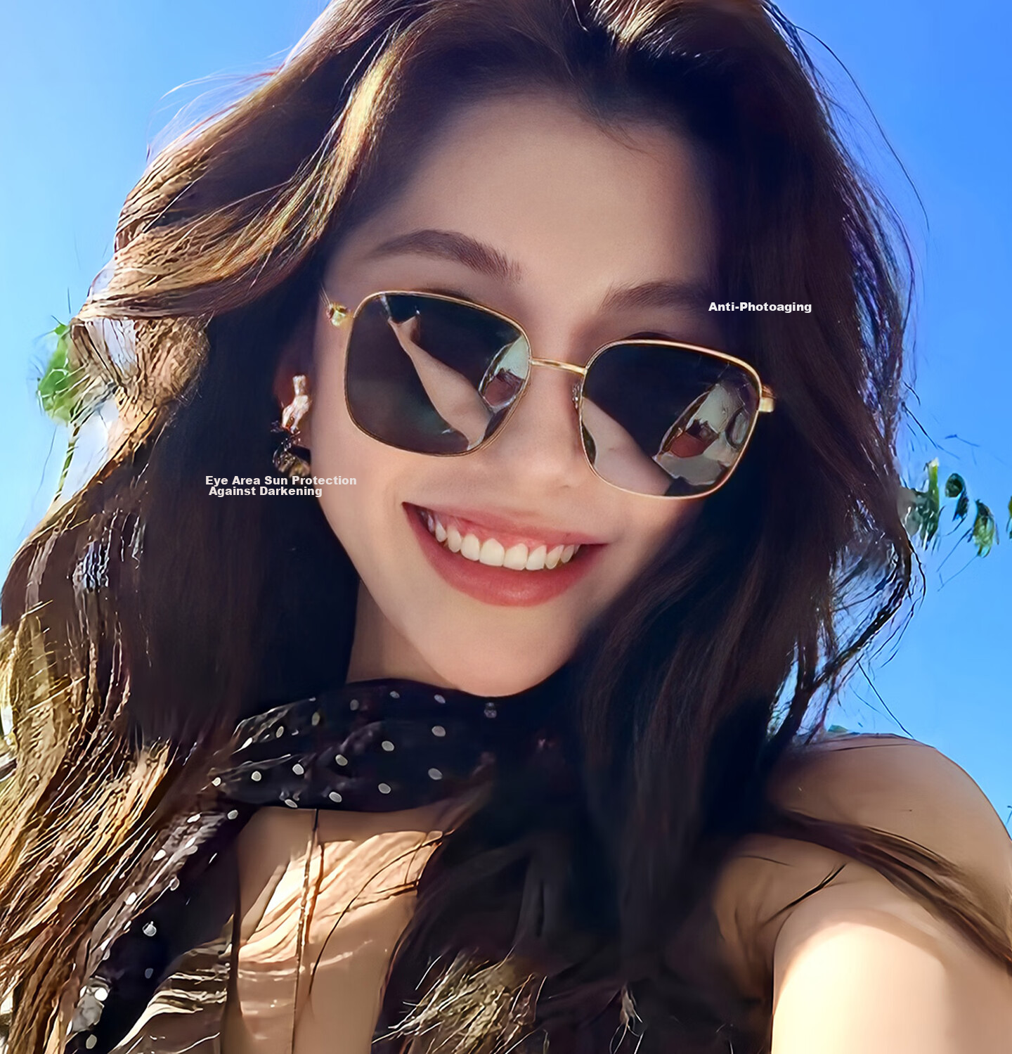 Jiaboli Polarized Sunglasses for Women Vintage Style UV Protection 2026 New Large Frame Slim Face Sunglasses 6