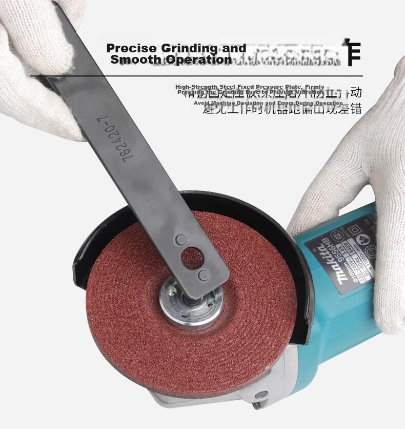 MAKITA 9556HNG Multi-Function Angle Grinder Polisher Cutting Machine Hand Grinder Reinforced Gearbox 14