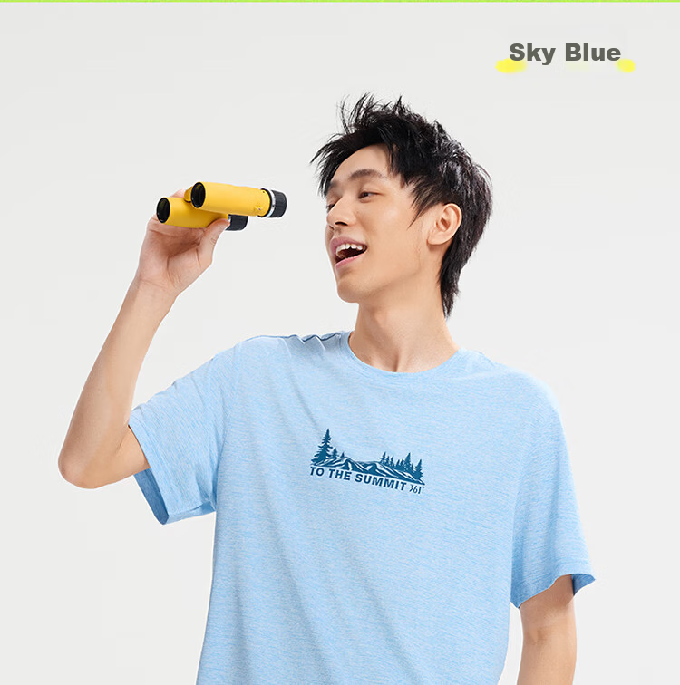 361° Men's T-Shirt Spring Summer New Quick-Dry Loose Outdoor Sports Casual Short Sleeve Top 652623102-2 18