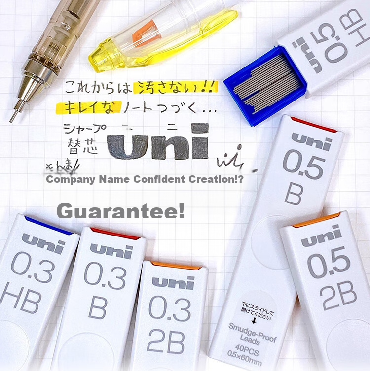 Uni Mitsubishi Uni-Ball UL-S Black F Mechanical Pencil Lead, 0.5mm, 40 Pieces 7