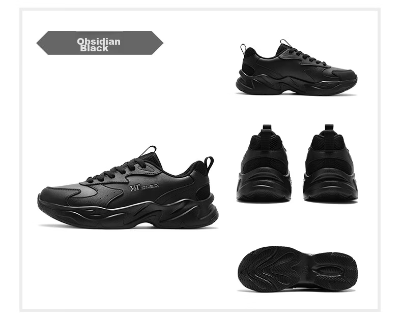 361° Yunjuan Men's Casual Sports Shoes Trendy Versatile Waterproof Non-slip Durable 672636704-2 40