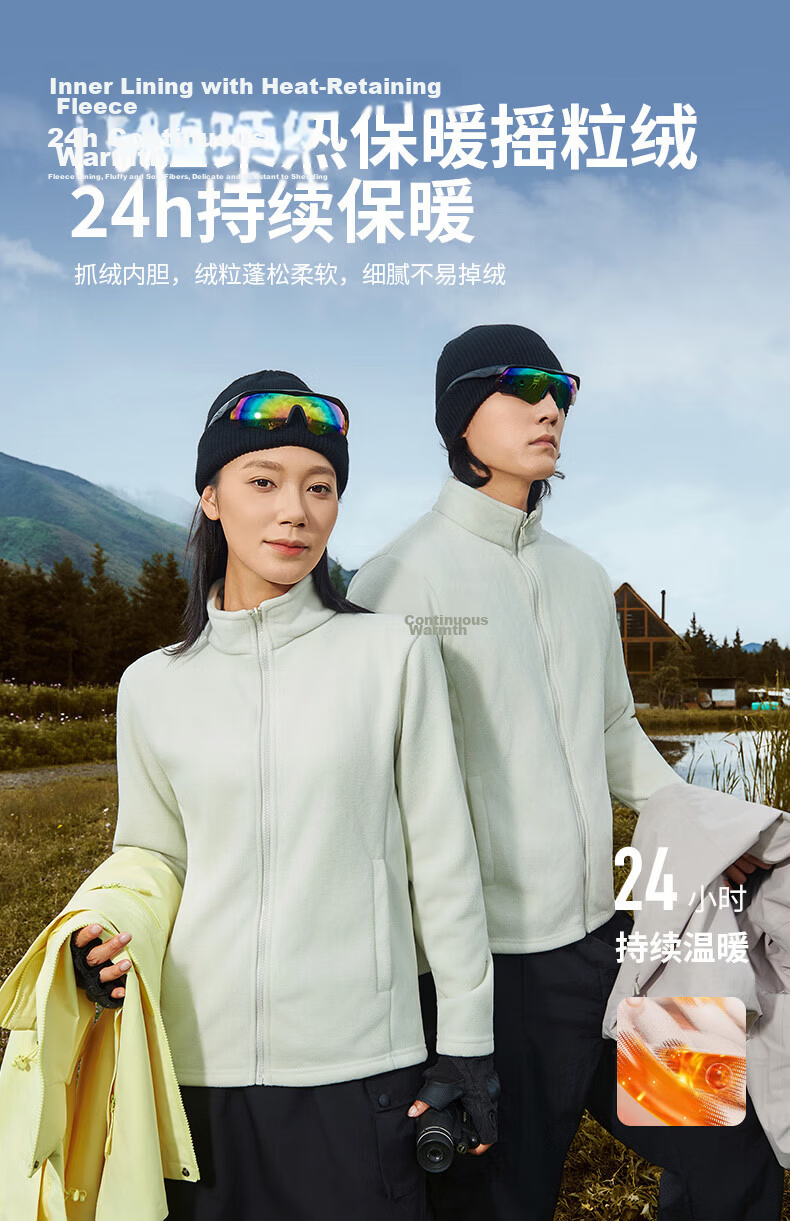 JEEP SPIRIT Unisex 3-in-1 Outdoor Waterproof Windproof Warm Jacket Moonlight Blue XL 5