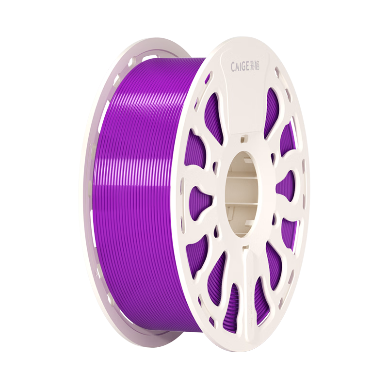 Caige 3D Printing Filament PETG 1.75mm Compatible with Taz, Creality, Elegoo, Zongwei Cube, Aurora 3D Printer Transparent Purple 1kg
