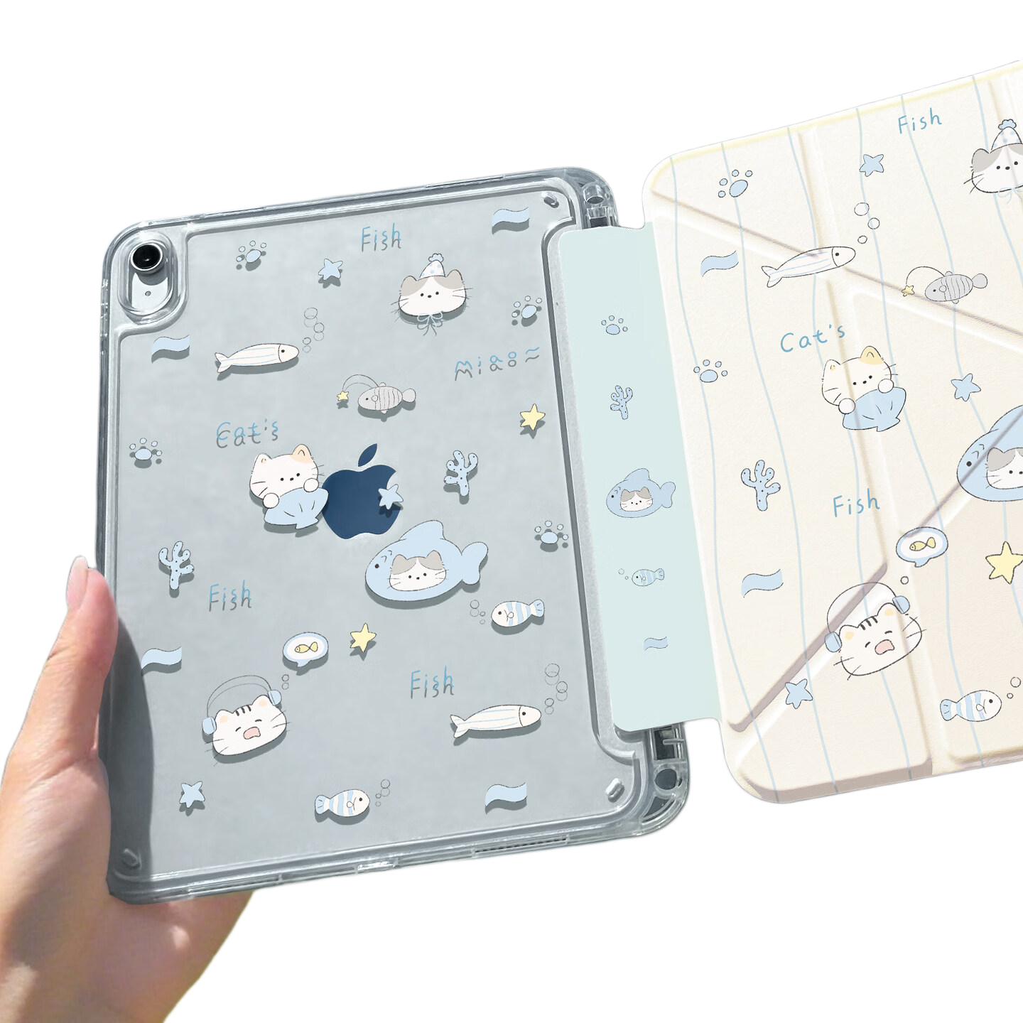 Yousidun Compatible iPad Air 8 Case iPad Air 11-inch Tablet Cover Apple iPad Air 5/6 Full Protection with Pencil Slot Air 7 Airbag Shockproof Acrylic Pressure-Resistant Case