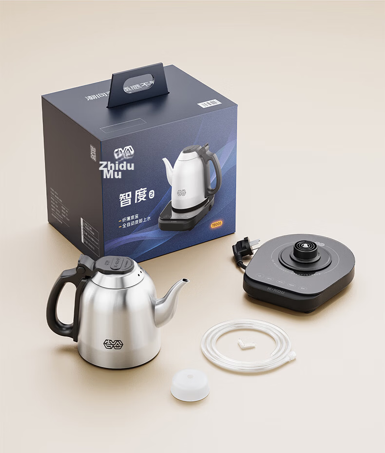 K·KOU Pure Titanium Electric Kettle, Fully Automatic Bottom Water Filling Tea Station Electric Kettle, Home Office Use for Brewing Tea, Constant Temperature Tea Set All-In Machine 0.8L TB012 16