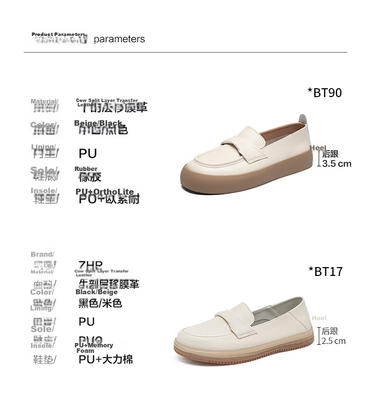 ZHR Women's Loafers, 2026 New Spring And Autumn Style, Comfortable Thick-Soled Work Shoes, Soft Sole, Non-Fatiguing Leather Shoes for Wome 6