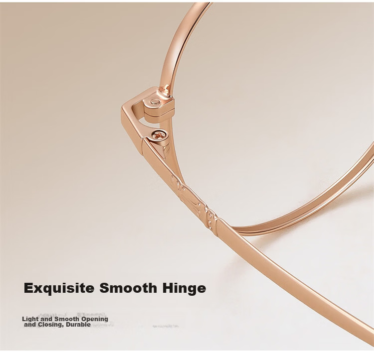Sopar Reading Glasses for Women Anti-Blue Light Middle-aged and Elderly Presbyopic Glasses 1975 Rose Red Gold 200 Degree 11