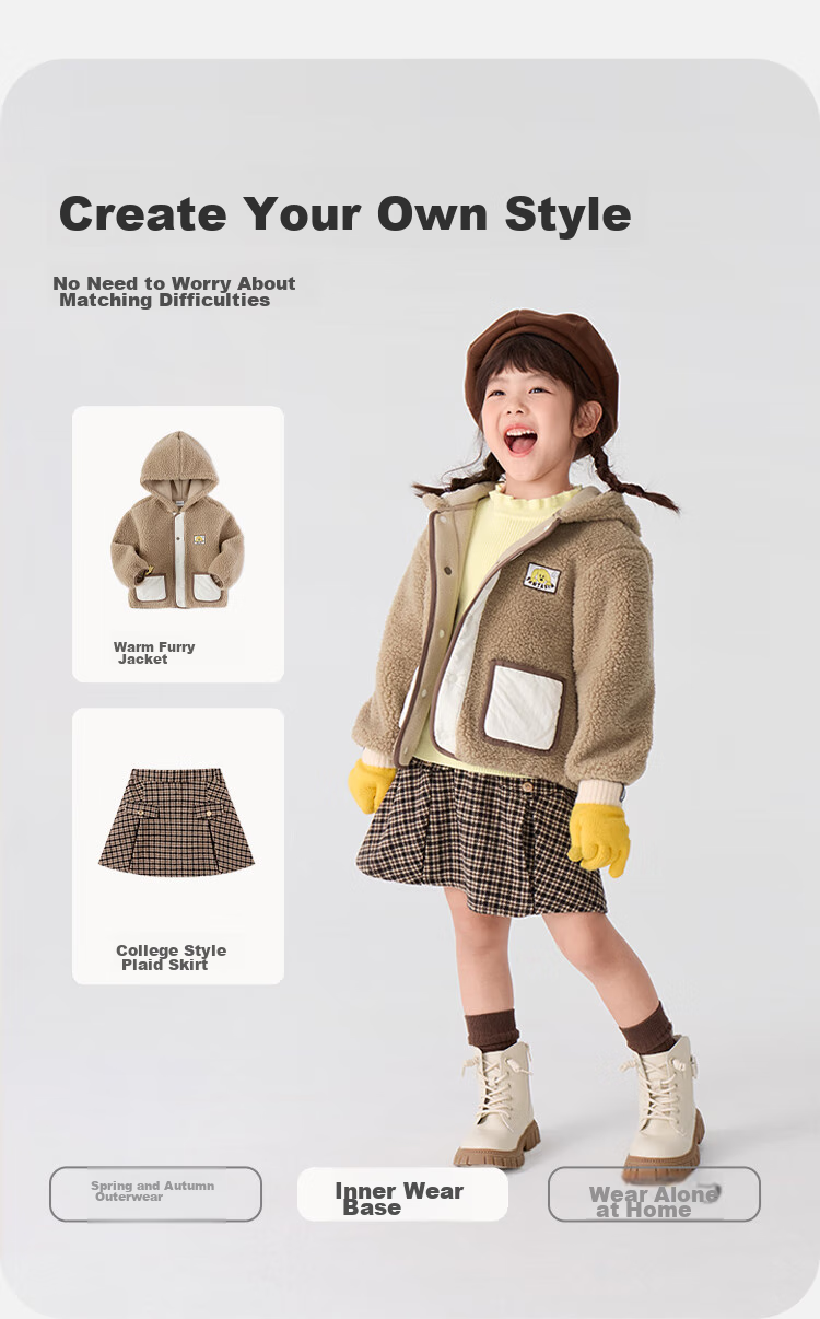 BALABALA Balaone Kids Sweater Boys 2025 Spring Autumn Knitwear Girls Parent-Child Pullover 208325103201 4
