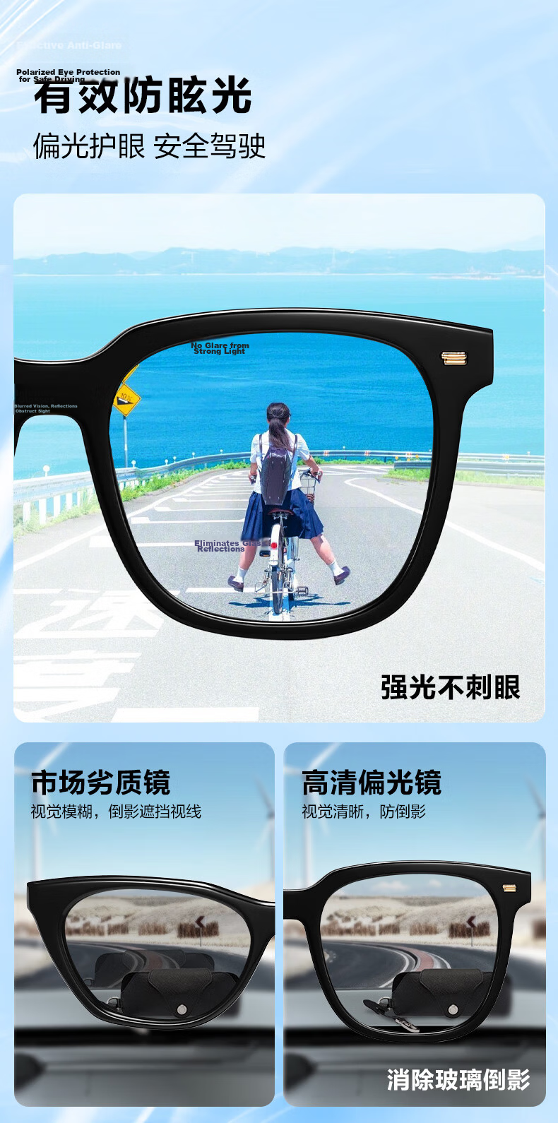 LOHO Folding Sunglasses for Women, 2026 New Polarized Sunglasses for Men, High-End Driving-Specific UV Protection Glasses 11