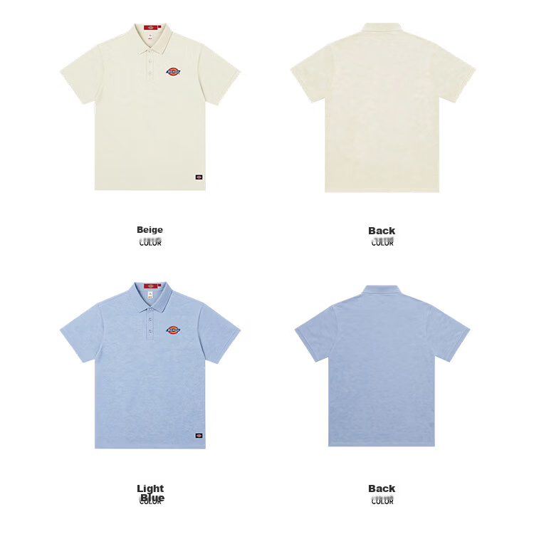 Dickies Men's Short Sleeve Polo Shirt Casual Summer T-Shirt Simple Lightweight Trendy Breathable Collared Half Sleeve Top 8
