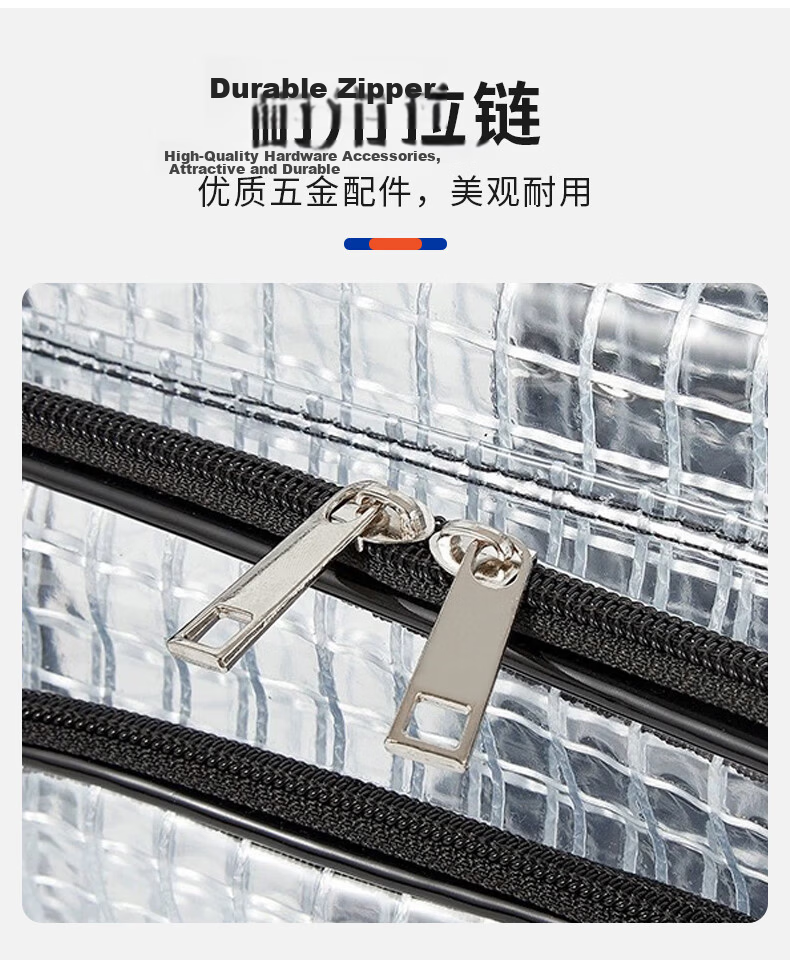 HANYANGCLEAN PVC Dust-Free Mesh Anti-Static Bag Workshop Storage Transparent Single Shoulder Tool Bag Crossbody Bag with Black Strap 17 Inch 5