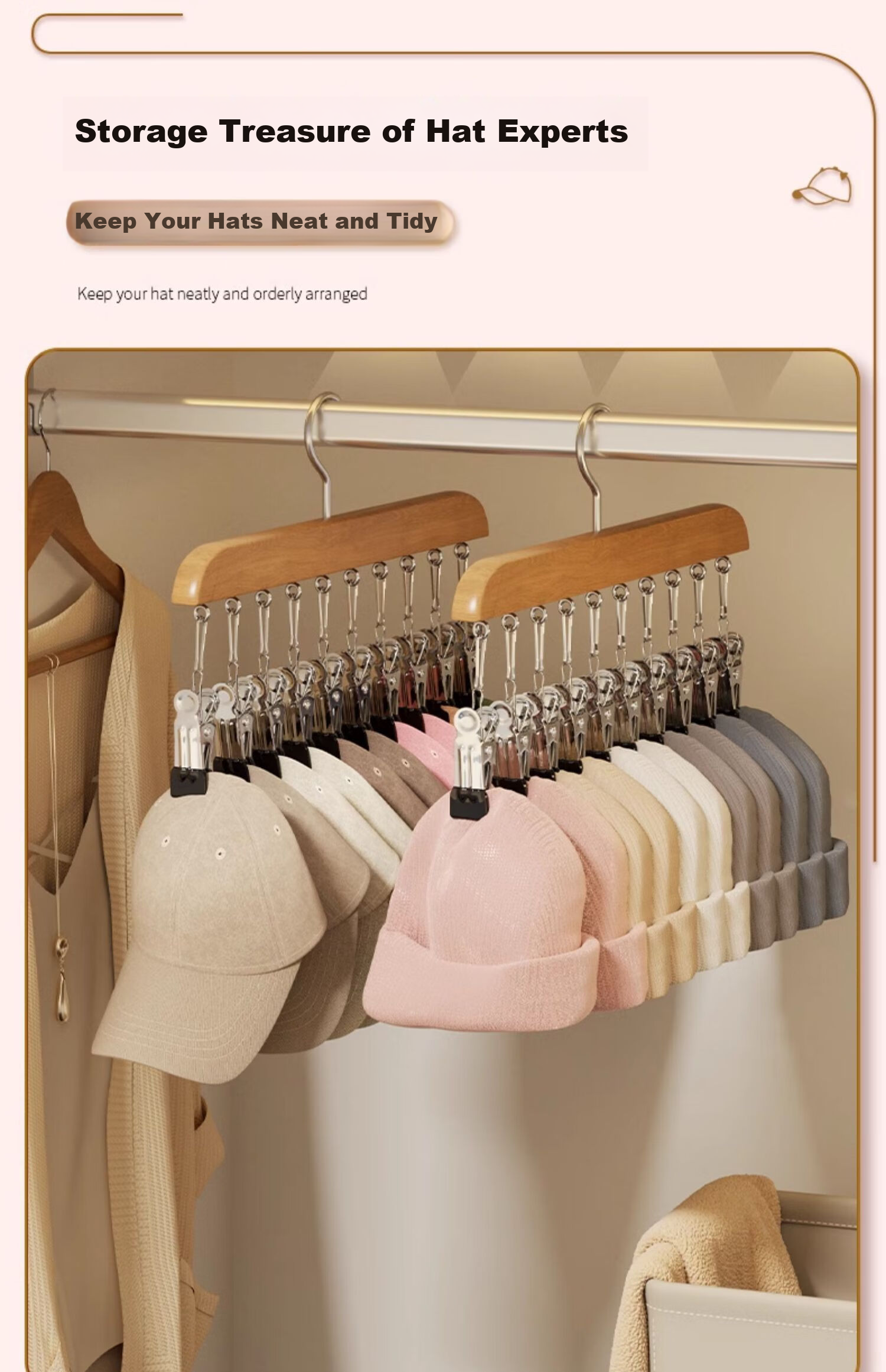 Fanyejia Multi-Functional Space-Saving Clothes Hanger with Clip for Underwear, Socks, Scarves, Pants, And Silk Items - Non-Slip And Seamless Desig 1