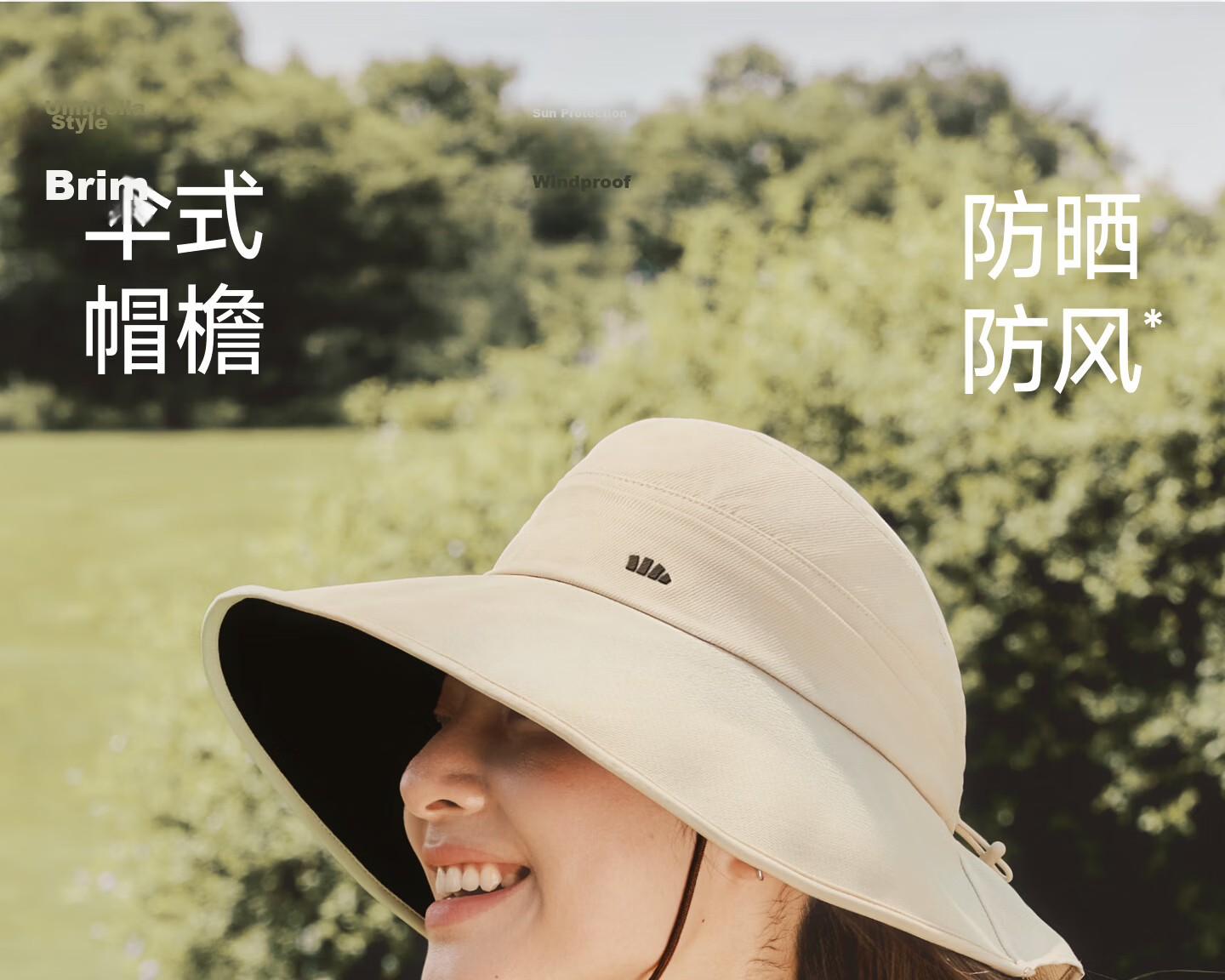 Beneunder Women's Fisherman Sun Hat Outdoor Sunshade Hat Spring Summer Windproof Wide Brim Face Slimming WR013 3