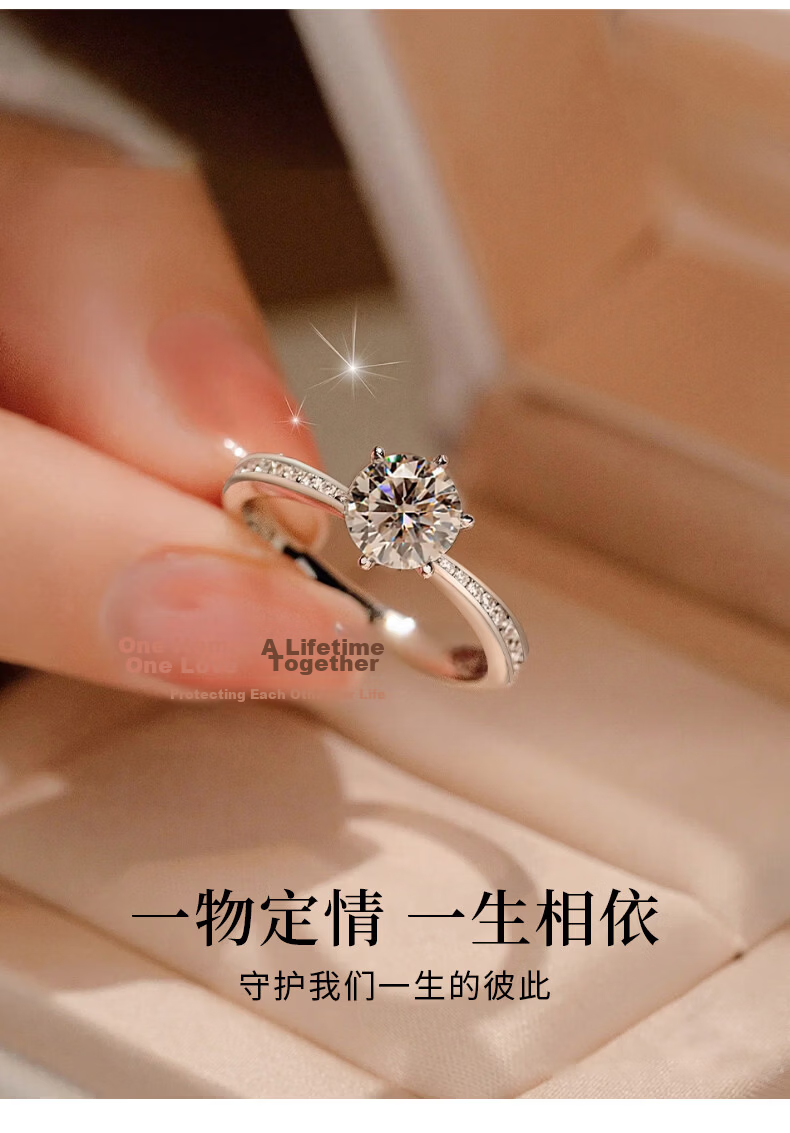 Kovni Moissanite Ring for Women 2026 New Anti-Allergy Fade-Resistant Lightweight Luxury Birthday Gift for Girlfriend 6