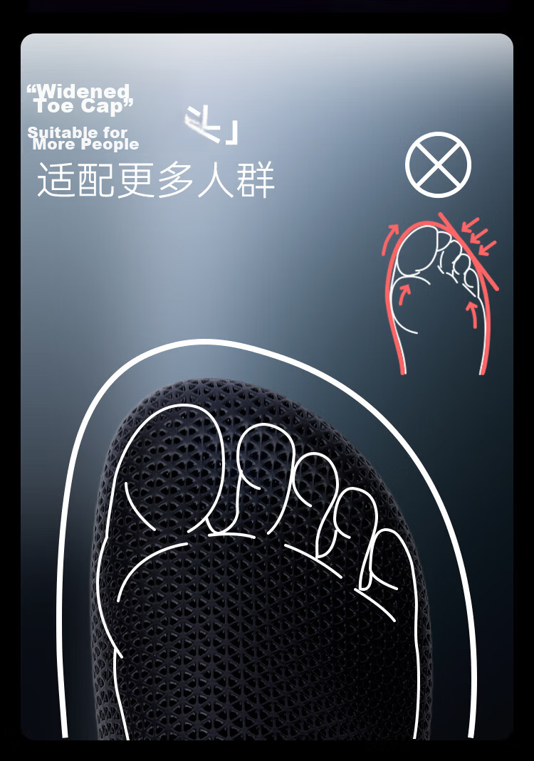 JD Jingzao 3D Printed Slippers Summer Non-Slip Breathable Soft Elastic Sports Sandals Quantum Dark Size 42 7