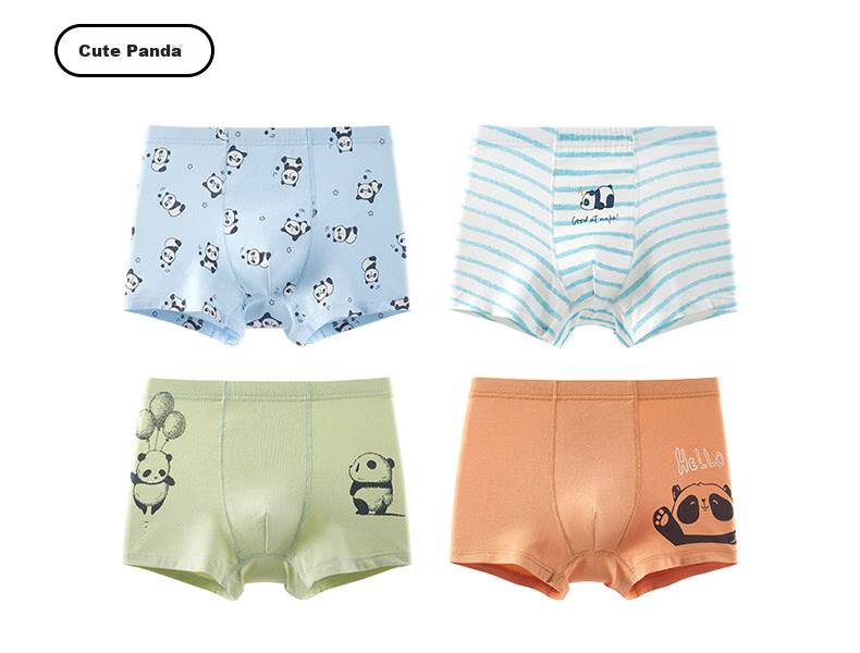 YING BO LUN Boys' Modal Boxer Briefs, Student Mid to Big Kids' Shorts, Four-Corner Shorts, 62883, 180 21