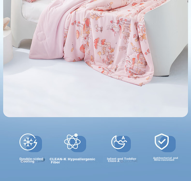 MERCURY Kids Rainbow Star Cooling Knit Soybean Children's Summer Quilt Air Conditioning Blanket Machine Washable 150cm×200cm 3