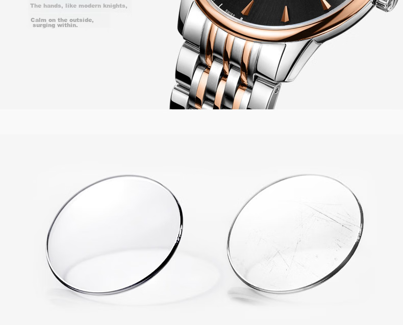 TANGIN Swiss Men's Mechanical Automatic Steel Strap Watch Gift for Boyfriend 13