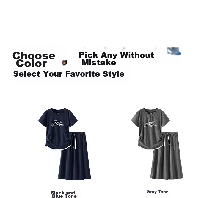 Semir Summer Women's Set Letter Print Crop T-Shirt and Long Skirt Two-Piece Outfit 2026 101326117004 21