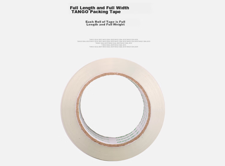 TANGO Ultra-Transparent Tape, 48mm*100y (91.4 Meters)*50um, 6 Rolls Packaged Sealing Tape for Home, Factory, Express Delivery, Logistics, Enterprise Office Stationery Supplies 7