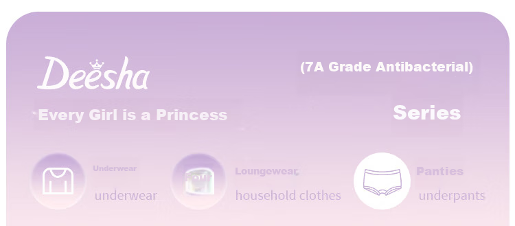 DEESHA [7A Antibacterial Mulberry Silk Backing] Girls' Cotton Shorts, Children's Underwear, Student Baby Boxer Briefs 1