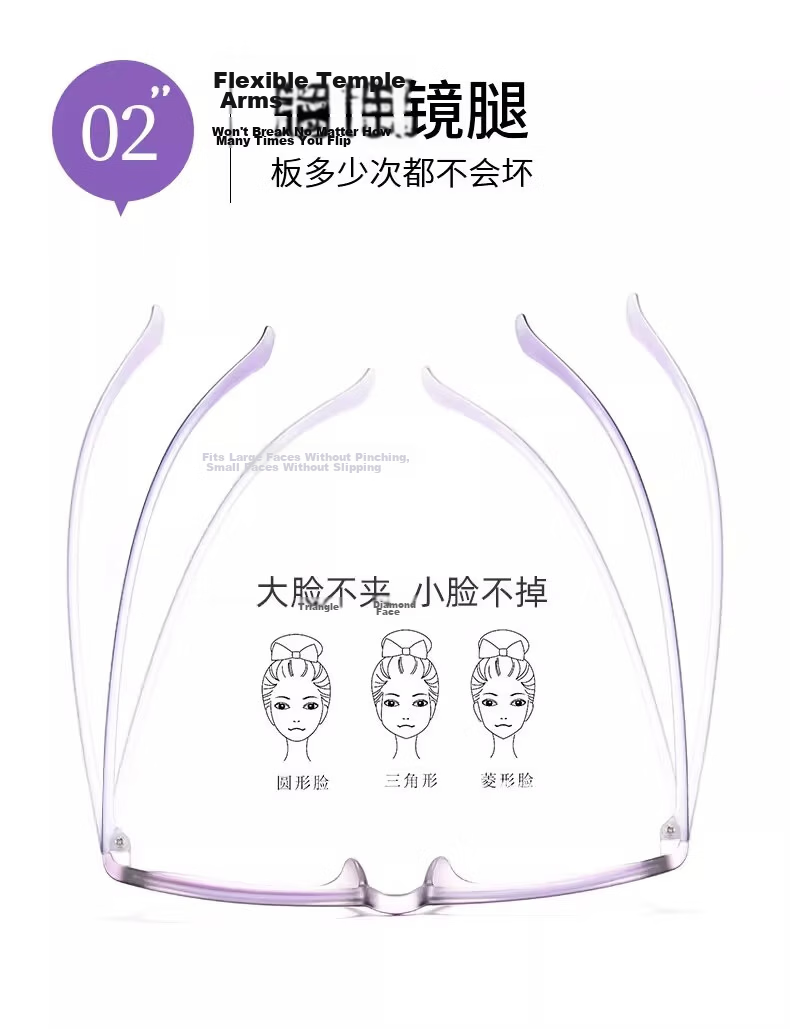 Chuangguo Japanese Women's Reading Glasses, Automatic Zoom, Imported, for Far, Middle And Near Vision, High-Definition, Anti-Blue Light, Anti-Aging, Youthful Appearance 19