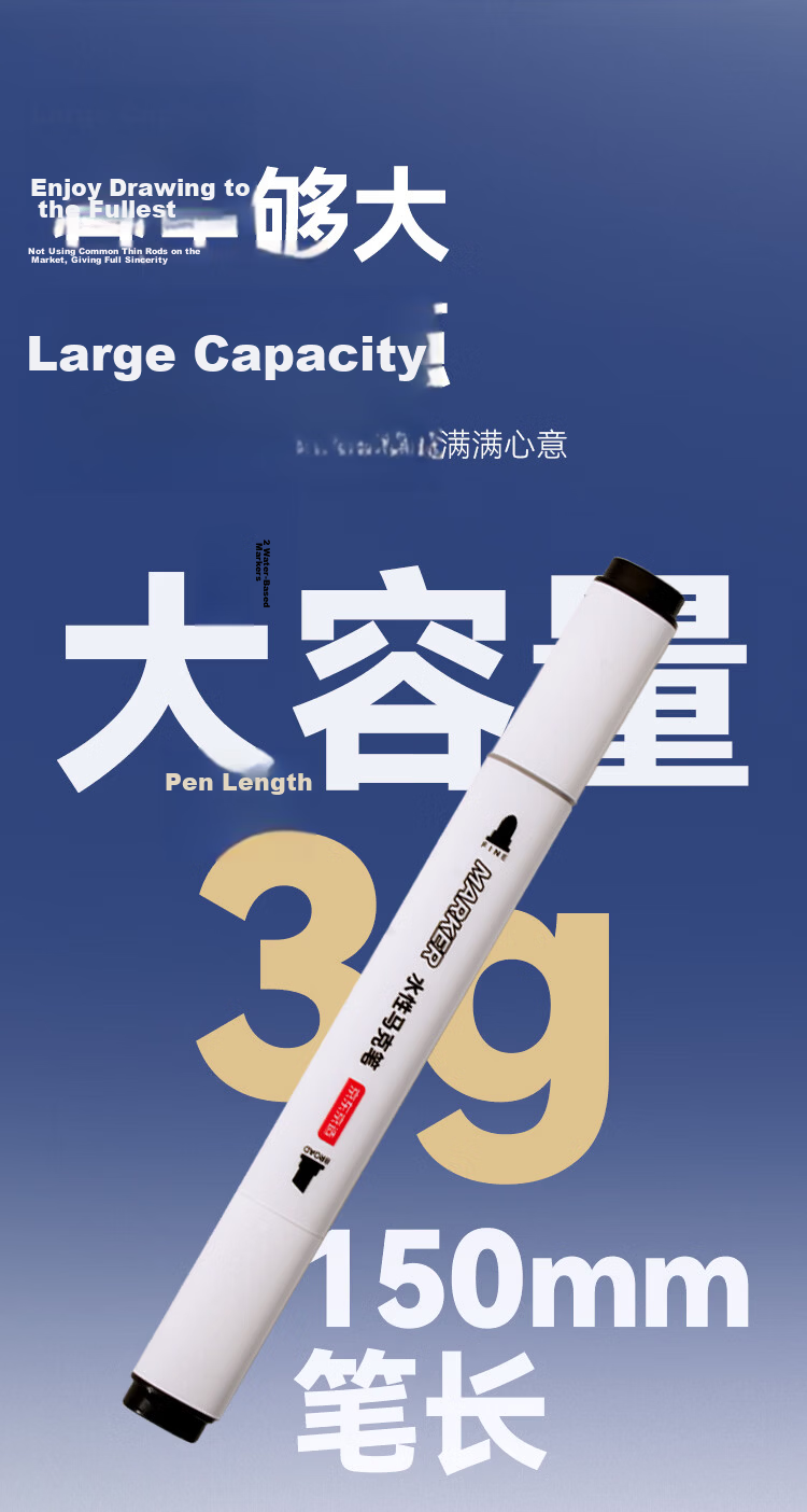 JD Jingdong Premium Food-Grade Water-Based Markers 48 Colors Double-Ended Triangular Barrel Large Capacity Non-Toxic Washable Kids Student Watercolor Pens JD8016 3