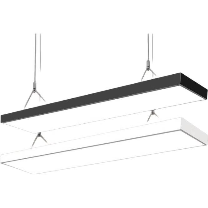 Dengling Office And Restaurant Pendant Light, Full Spectrum Eye Protection LED Panel Light, Long Strip Light for Office Buildings, Supermarkets, And Live Streaming Rooms, Decorative Lighting Fixture