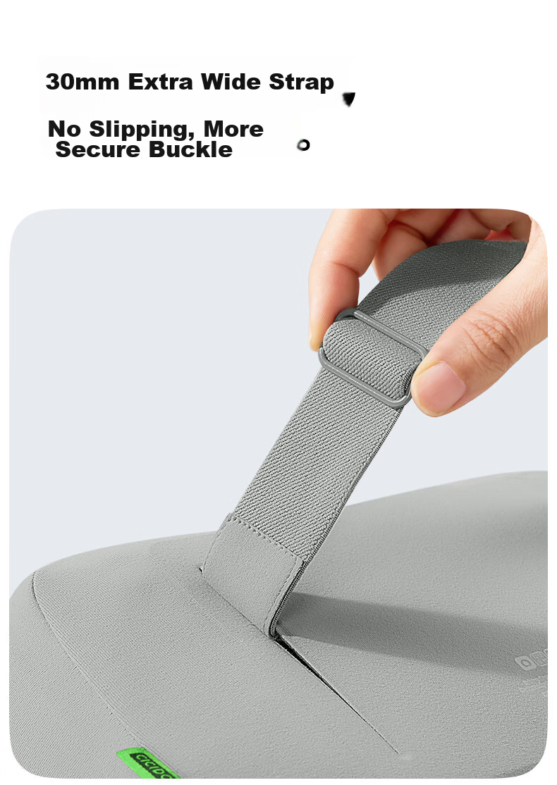 CICIDO Adjustable Car Headrest Neck Pillow Seat Cushion Premium Driver Lumbar Support Pad 17
