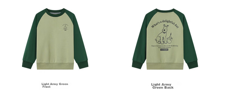Duoduo Boys' Sweatshirt Kids Autumn Top 2026 Spring and Autumn Colorblock Raglan Sleeve Loose Casual Pullover Base Layer 46