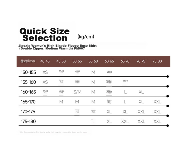 Beneunder Fleece Double Zipper Jacket Women Slim Fit Stretch Long Sleeve Skin-friendly Base Layer PM007 25