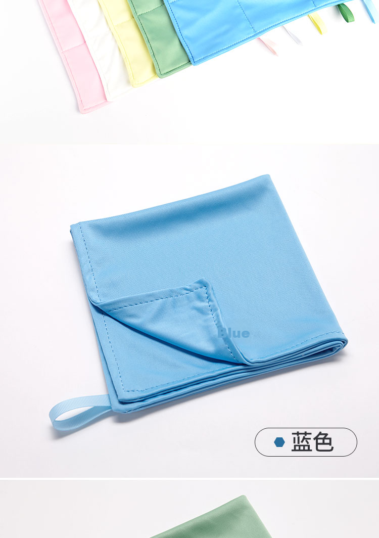 HANYANGCLEAN Lint-Free Cleaning Cloths, Pack of 5, No Shedding, Absorbent Towels, Pharmaceutical GMP Clean Room Specialized Hairless Cleaning Cloths, 30*30cm Three-Layer, Blue 9
