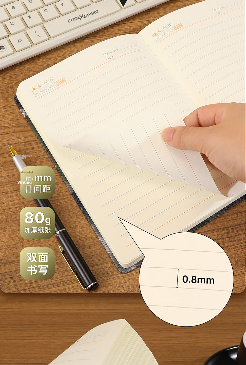 AoHuan A7 Desert Camouflage Yellow Strap Notebook 180 Sheets 360 Pages Outdoor Training Educational Theory Study Record Soldier Gift Diary Custom LOGO 5