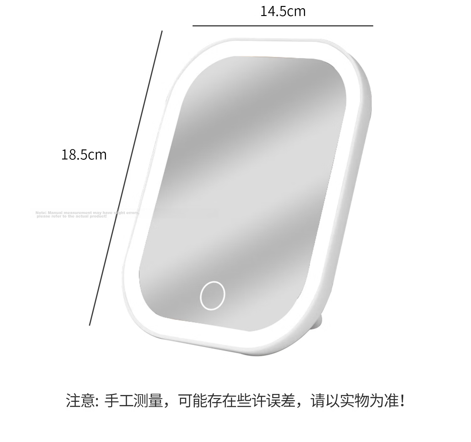 Baoshi LED Makeup Mirror with Light, Three-Color Dimming, Foldable Portable Vanity Mirror for Students and Dormitory 15