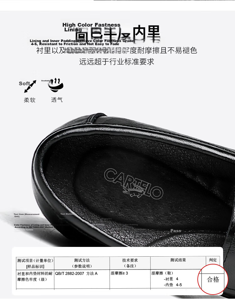 CARTELO Men's Leather Shoes, Soft Sole Slip-On Business Casual Loafers, Breathable Slip-On Leather Shoes for Men, 9906 Black, Size 42 10